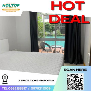 #R8115 🎉 101268 Condo for rent: A Space Asoke - Ratchada