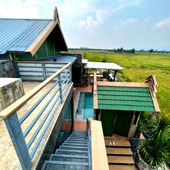 Houses for rent Thepanya Hospital : Luxuriously Pool Villa House for rent . near Phakoitai Fresh Market and Meechok plaza.