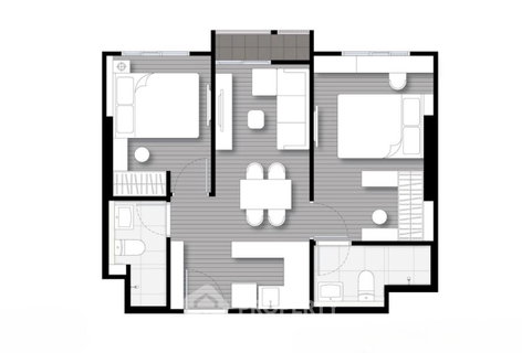 High-Floor 2-BR 45 Sqm At Nue Evo Ari, 100m to BTS Ari (ID 2079341)
