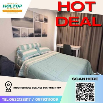 #Z3639💥 131268 🔥ให้เช่าคอนโด Knightsbridge Collage Sukhumvit 107