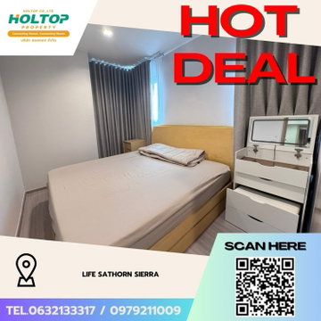 #Z3676💥 151268 🔥ให้เช่าคอนโด Life Sathorn Sierra