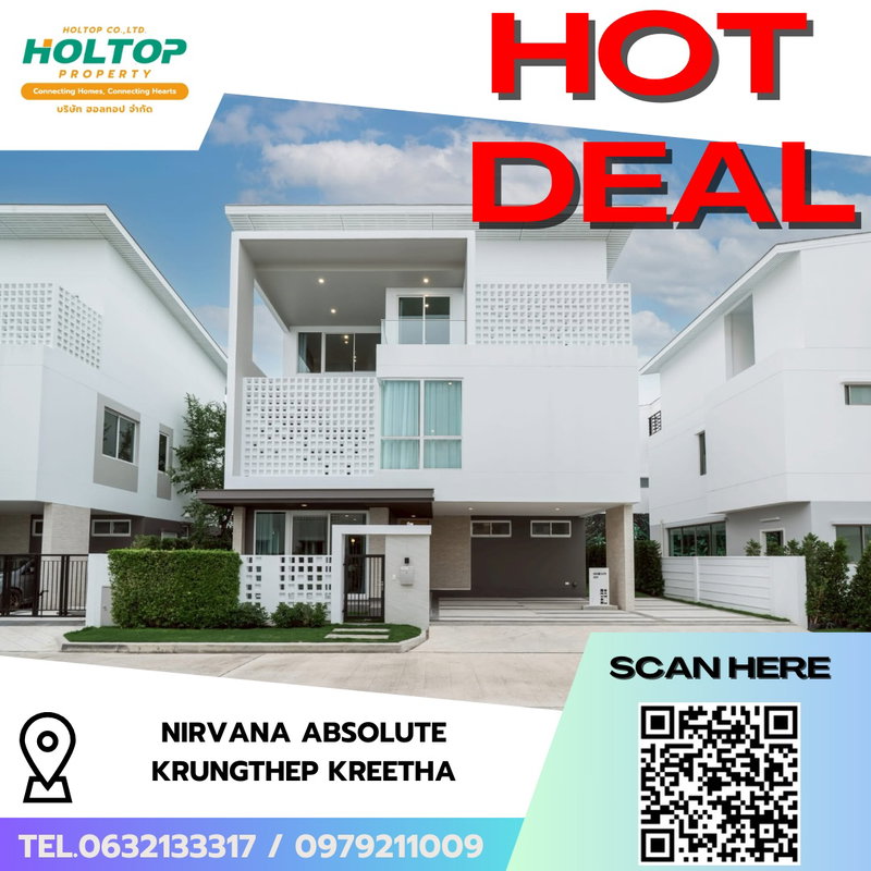 Houses for rent : #R8240 🎉 161268 House for Rent: Nirvana ABSOLUTE Krungthep Kreetha