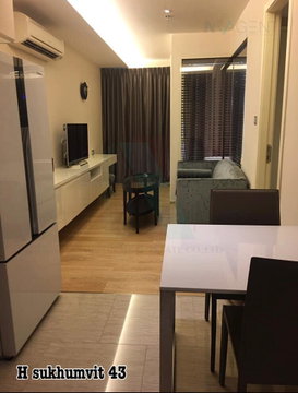 For rent condo H SUKHUMVIT 43 Building 1, Floor 9,1 bed room, Room size 43.00 sqm