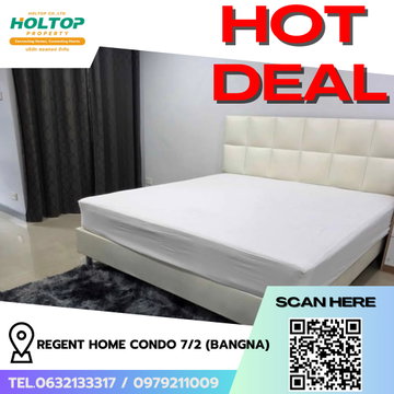 #R8291 🎉 181268 Condo for Rent: Regent Home Condo 7/2 (Bangna)