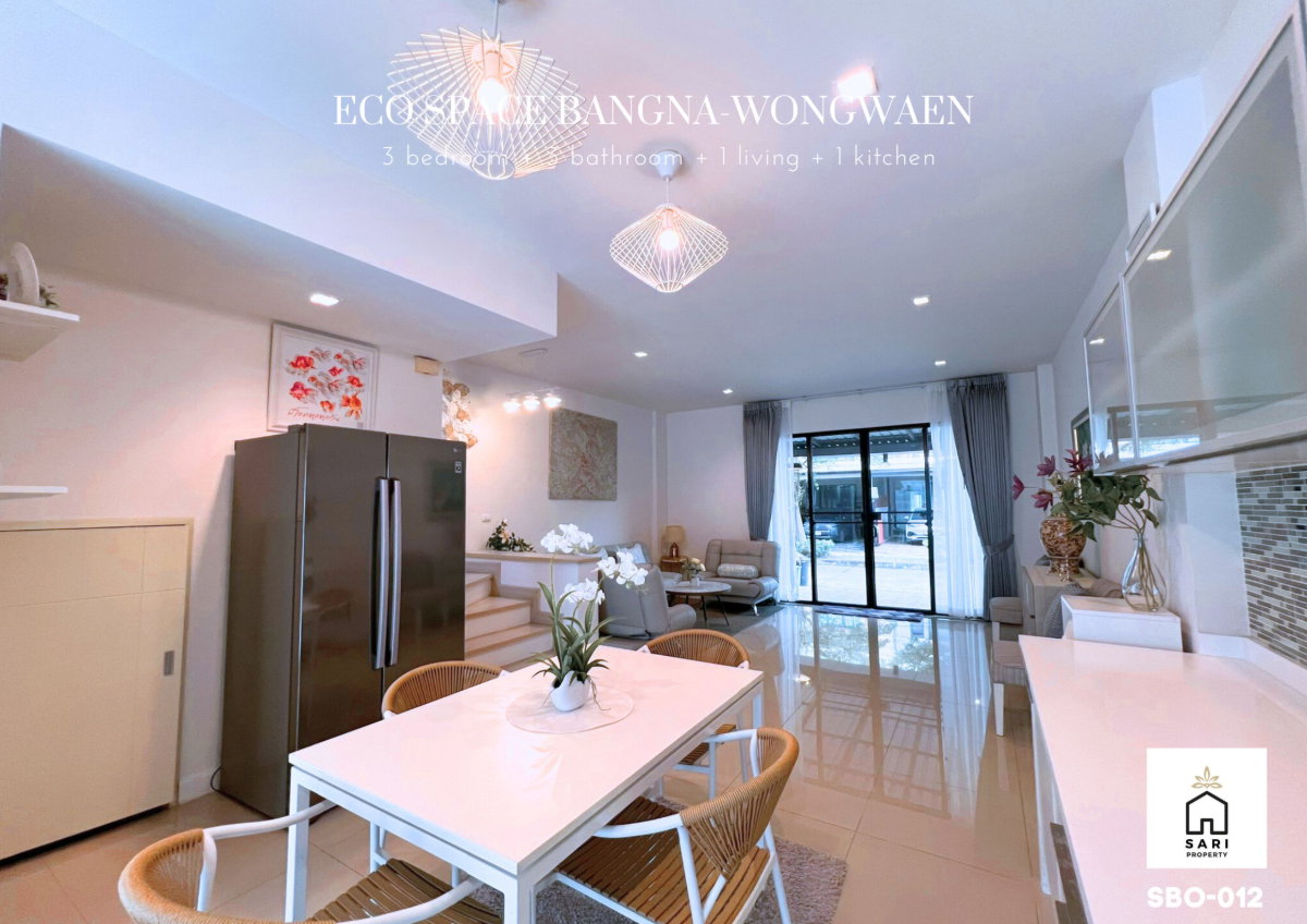รูป คุ้มสุด รีโนเวทใหม่ ทาวน์โฮม3ชั้น หลังริมติดสวน Eco Space บางนา ใกล้เมกะ รรนานาชาติชื่อดัง แต่งครบพร้อมอยู่ - รูปที่ 24/36