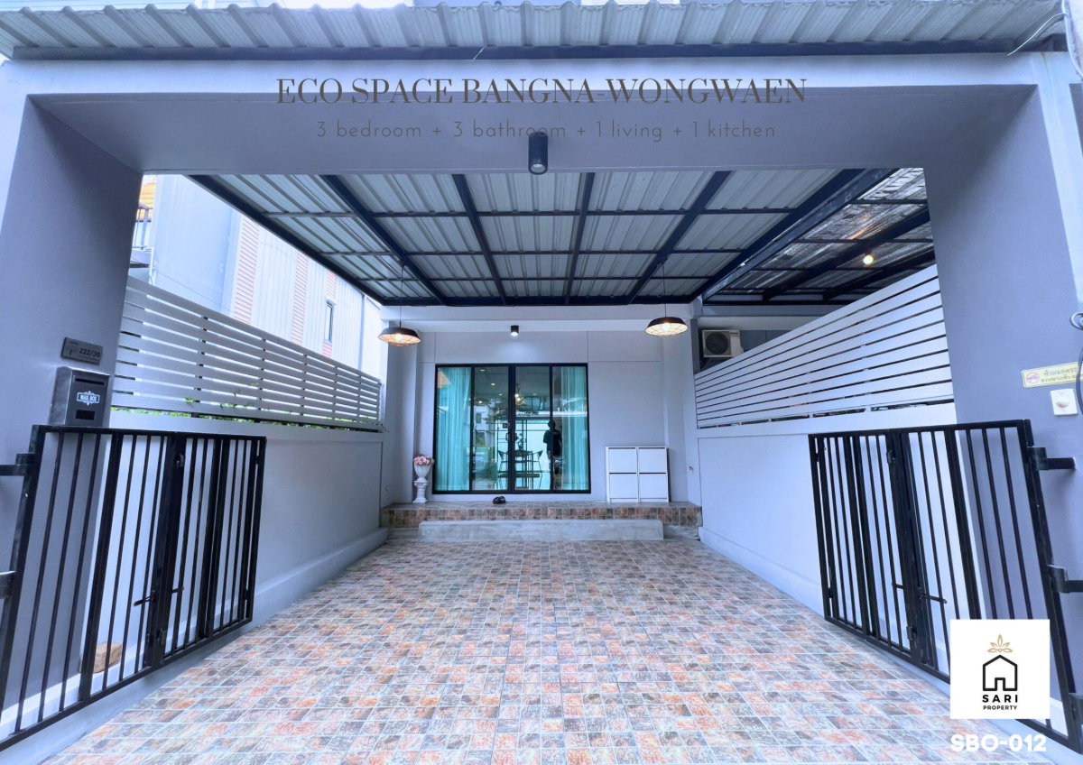 รูป คุ้มสุด รีโนเวทใหม่ ทาวน์โฮม3ชั้น หลังริมติดสวน Eco Space บางนา ใกล้เมกะ รรนานาชาติชื่อดัง แต่งครบพร้อมอยู่ - รูปที่ 28/36