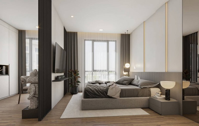 Townhouses for rent : Townhouse for rent, Patio Ratchayothin, Modern Luxury style, 31 sq.wa, 3 bedrooms, 5 bathrooms, fully furnished.