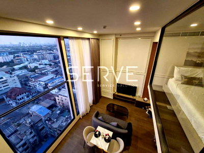 Condos for rent :  Duplex 2 Beds Luxury Room City View Fully furnished Good Location BTS Ratchathewi 400 m.  @  Park Origin Ratchathewi