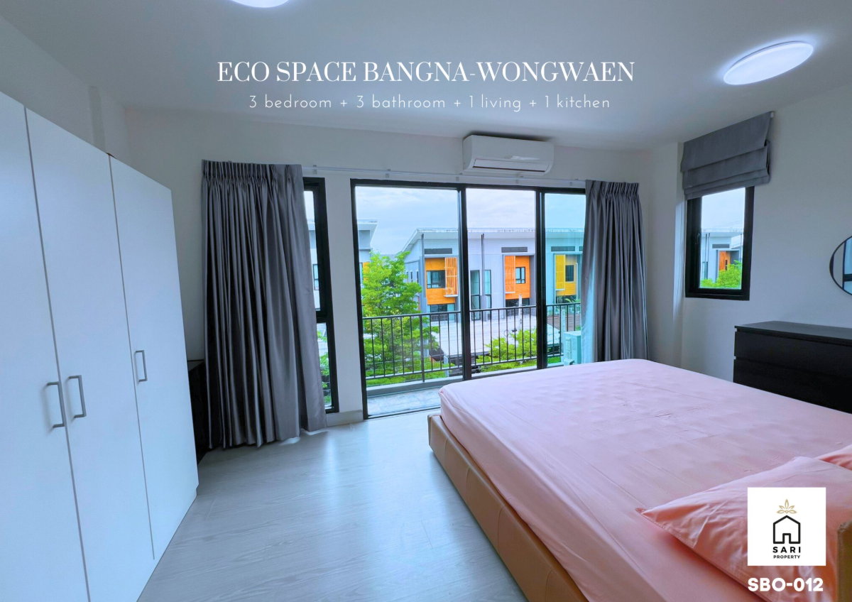 รูป คุ้มสุด รีโนเวทใหม่ ทาวน์โฮม3ชั้น หลังริมติดสวน Eco Space บางนา ใกล้เมกะ รรนานาชาติชื่อดัง แต่งครบพร้อมอยู่ - รูปที่ 10/36