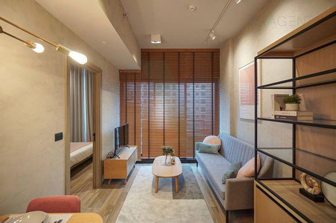 ให้เช่า คอนโด THE LOFT ASOKE ขนาด 35.65 ตารางเมตร ชั้น 13 รูปแบบ 1 ห้องนอน 1 ห้องน้ำ