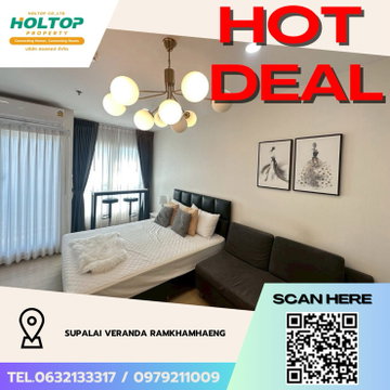 #Z3746💥 201268🔥 Condo for Rent: Supalai Veranda Ramkhamhaeng