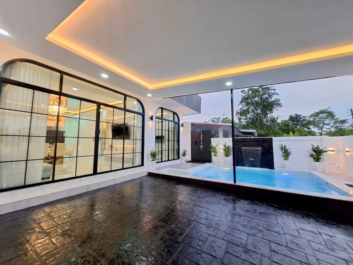 รูป 📣 บ้านเดี่ยวชั้นเดียว สไตล์พูลวิลล่า พร้อมสระว่ายน้ำและ Jacuzzi - รูปที่ 3/25
