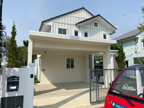 ให้เช่า บ้าน Villaggio ศรีนครินทร์ บ้านเดี่ยว 2 ชั้น 3 ห้องนอน 50 ตรว 138 ตรม เฟอร์นิเจอร์ เครื่องใช้ไฟฟ้าครบ ใกล้ เทพารักษ์ แพรกษา : MJ25R-025