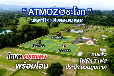 ที่ดิน บ้านนา นครนายก : ขายที่ดินวิวเขาชะโงก ติดคลองหนองงรี บ้านพร้าว บ้านนา นครนายก atmoz @ ชะโงก | ที่ดินสวย ทำเลอนาคต ราคาดี