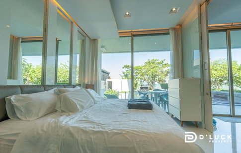 The Sanctuary Wongamat Luxury Condo Beachfront for Rent in Pattaya, 2 Bedroom, Pool Access with Fully Furnished