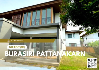 Houses for rent : Detached house for rent 🔥 Burasiri Pattanakarn 🔥 4 bedrooms, 5 bathrooms, located on the new Pattanakarn Road.