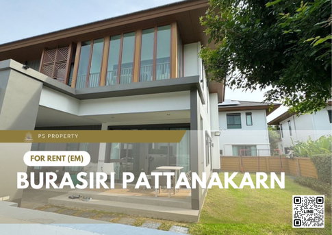 Detached house for rent 🔥 Burasiri Pattanakarn 🔥 4 bedrooms, 5 bathrooms, located on the new Pattanakarn Road.