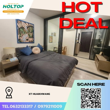 #Z3786💥 221268 🔥 Condo for Rent: XT Huai Khwang
