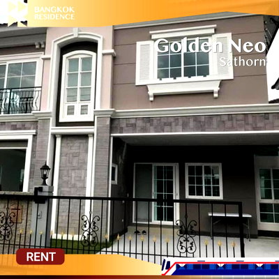 Townhouses for rent Thonburi Vocational College :  Golden Neo Sathorn 🏠 Modern Twin House Near Sathorn & ICONSIAM 🌟 