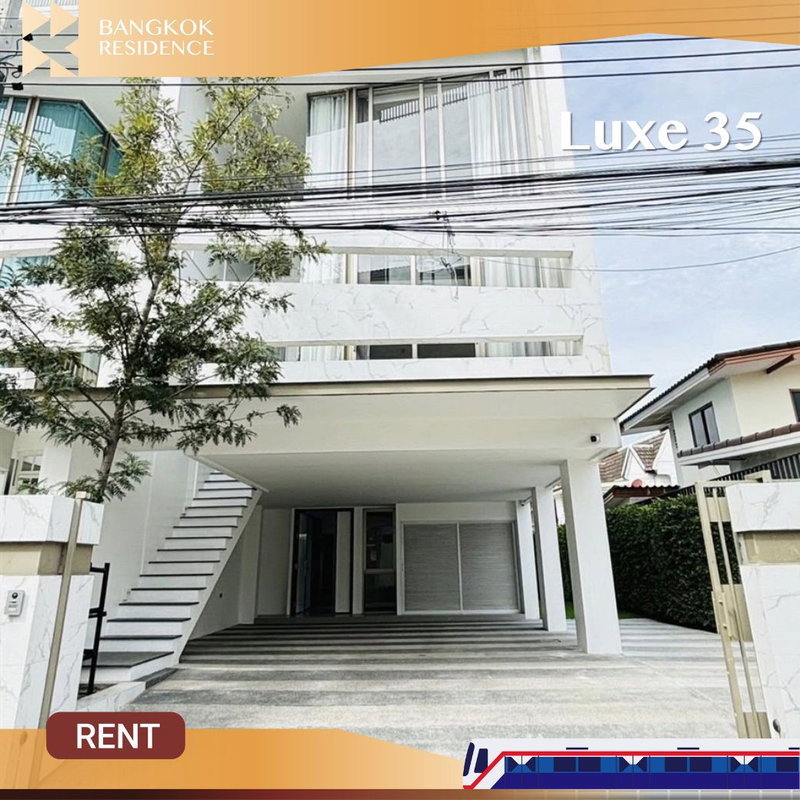 Houses for rent :  Luxe 35 🏡 Townhome with Private Lift, Fully Functional – Ratchada–Ladprao 