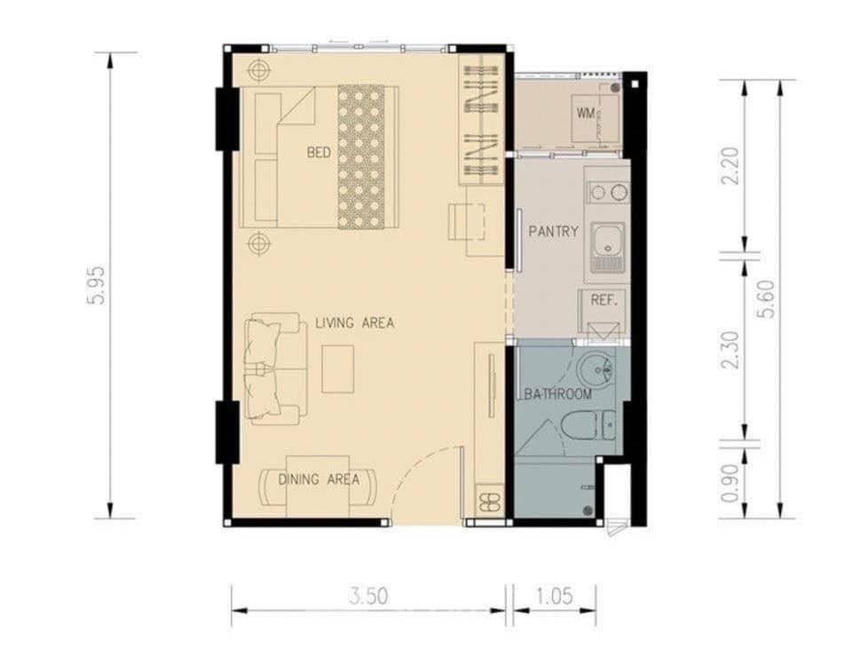 รูป คอนโด 1 ห้องนอน ขนาด 30 ตร.ม. ด ีคอนโด ซายน์ เชียงใหม่ ใกล้ CentralFestival (ID 2499789) - รูปที่ 9/9