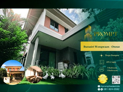 Houses for sale Suwannaphum International Airport : AB05907 - Burasiri Wongwaen - Onnut