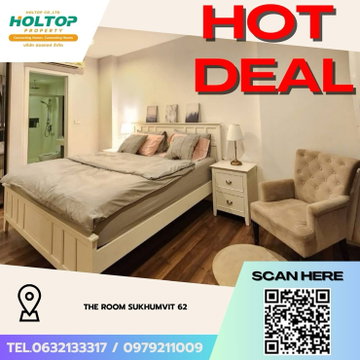 #Z3820💥 231268 🔥ให้เช่าคอนโด The Room Sukhumvit 62