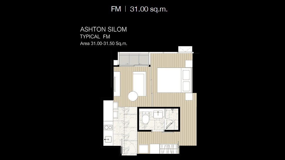 รูป 🔥 ลดราคาพิเศษ! คอนโด 1 ห้องนอน Ashton Silom | ใจกลางสีลม CBD - U1166852 - รูปที่ 8/8