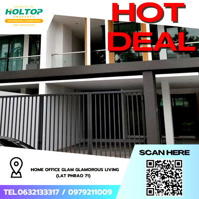 Home office for rent : #Z3831💥 241268 🔥For Rent: Home Office Glam Glamorous Living (Lat Phrao 71)