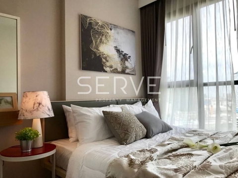 Nice Room 1 Bed 29.57 sq.m. High Fl. 15+ Good Location Free Shuttle to BTS On Nut at The Base Park West Sukhumvit 77 Condo / For Rent