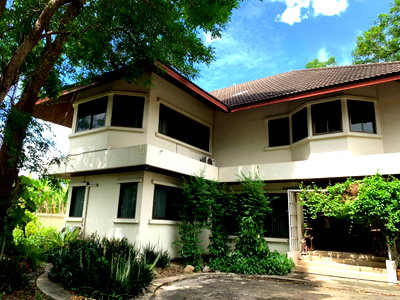 เช่าบ้านเดี่ยว นนทบุรี : ให้เช่าบ้านเดี่ยวหลังใหญ่ 353 ตรว. สุขาประชาสรรค์ 1 ซอย 5 ปากเกร็ด นนทบุรี - ทำเลดี ใกล้ทางด่วน รถไฟฟ้า
