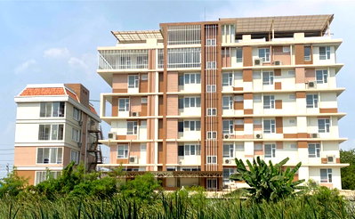 Shophouses for sale Save one Go Srisamarn : 7-storey and 5-storey commercial buildings for sale in Tiwanon–Pak Kret Soi, Ban Mai Subdistrict, Pak Kret District, Nonthaburi Province