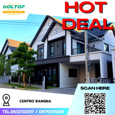 บ้านเดี่ยวให้เช่า : #R8512  🎉 291268 ให้เช่าบ้าน Centro Bangna
