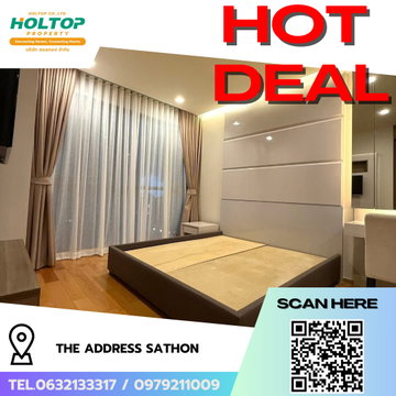#R8488 🎉 291268 ให้เช่าคอนโด The Address Sathon
