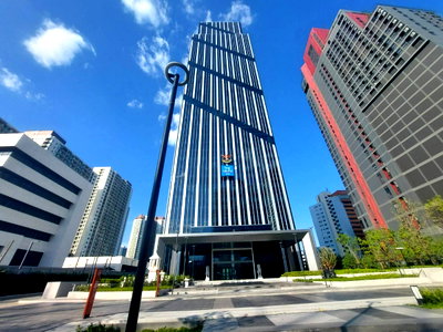 Office for rent : V.ONE TOWER office for rent, next to Rama 9 Road, near the MRTA Orange Line, MRTA Station, starting at 88 sq m., rent 63,360 baht/month.