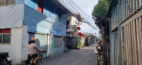 ขายที่ดินถนนเจริญกรุง ซอยเจริญกรุง 107 แยก 15/1-1 ถนนตก 63 ตรว. ถมแล้ว วัดจันทร์ใน
