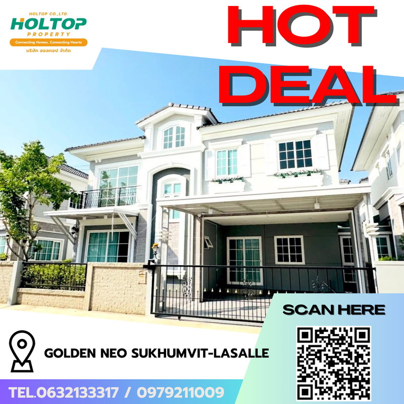 Houses for rent : #R8619 🎉 050169 House for Rent: Golden Neo Sukhumvit-LaSalle