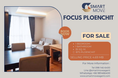🔥 สำหรับขาย !! ห้องอยู่ทางทิศใต้ !! 🔥 Code C20251200071..........Focus Ploenchit, 1 ห้องนอน, 1 ห้องน้ำ, แต่งครบ, ราคาพิเศษ!!📣📣