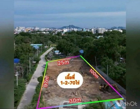 ขายที่ดินบางแสน แปลงงาม ทำเลดี ทำเลศักยภาพ ใกล้ถนนข้าวหลาม