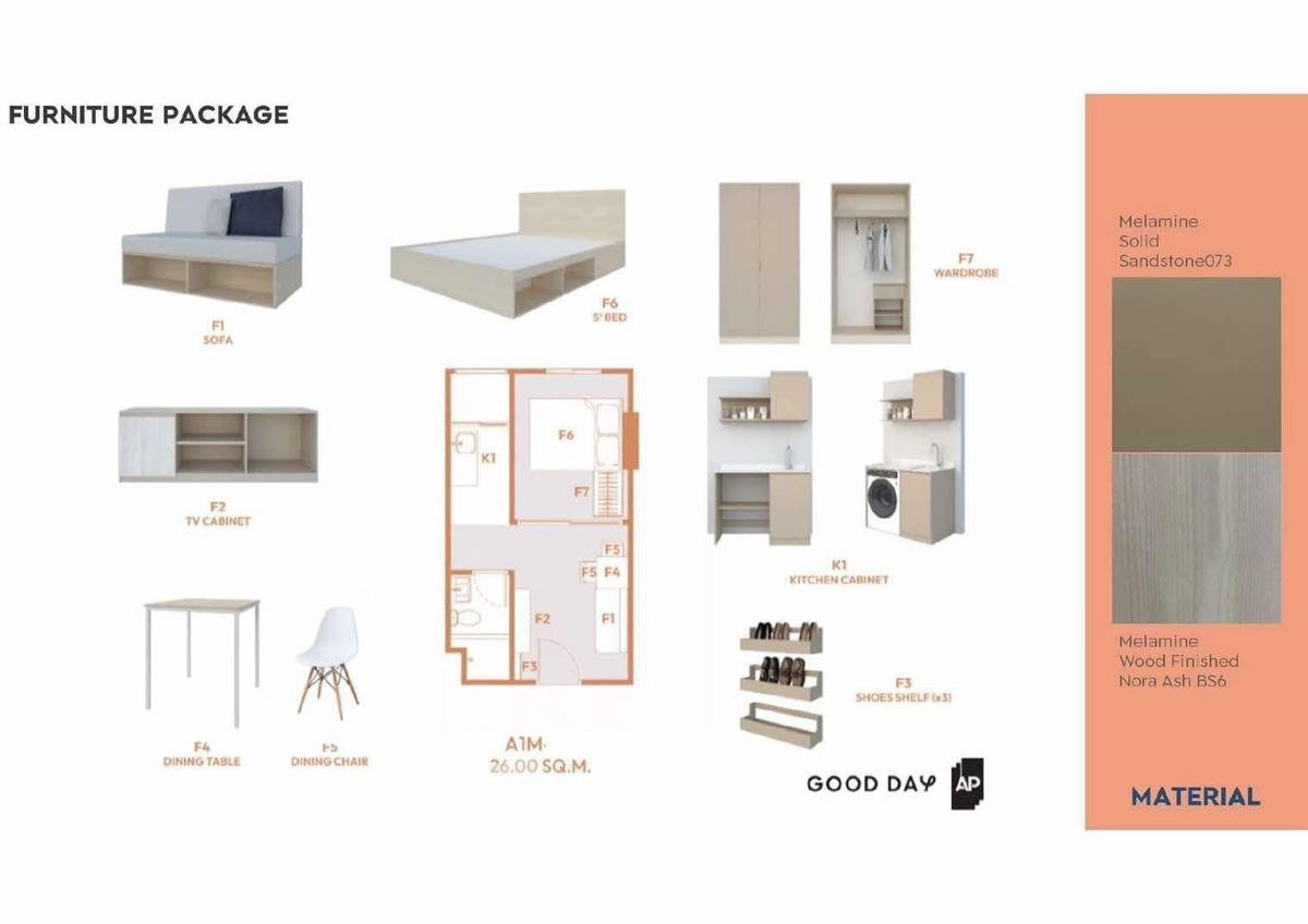 รูป คอนโด 1 ห้องนอน ขายที่ Good Day Sukhumvit 93 ใกล้ BTS บางจาก (ID 2518493) - รูปที่ 3/5