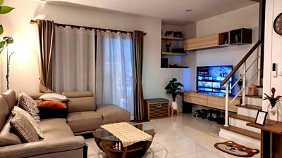Townhouses for sale JAS green village - Kubon : 📌 For Sell Town house SAMMAKORN AVENUE RAMINTRA-WONGWAEN 3-story 2 bedroom 3 bathroom
