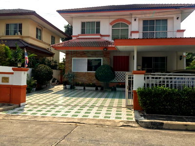 Houses for sale : 📌 For Sell House MANTHANA 2 RAMA 9-WONGWAEN 2-story 4 bedroom 4 bathroom