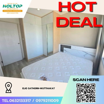 #Z4015💥 070169 🔥ให้เช่าคอนโด Elio Sathorn-Wutthakat 