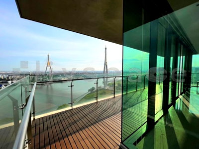 Condos for rent : ▚ LF114ツ For Rent: The Pano – Grand 3 Bedroom 223 sqm 🥇Stunning River View Best Value in the Building Maid Room Included