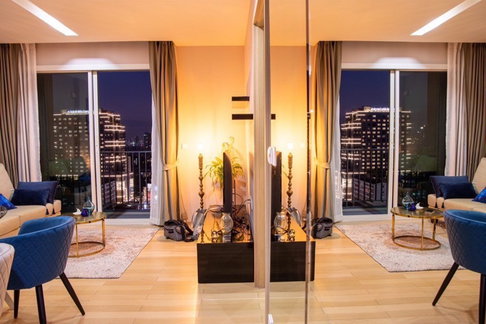 ห้องสวยห้ามพลาด! วิว BTS 1 ห้องนอน ชั้นสูง 52 ตร.ม. วิวไม่บล็อค เฟอร์ครบพร้อมเข้าอยู่