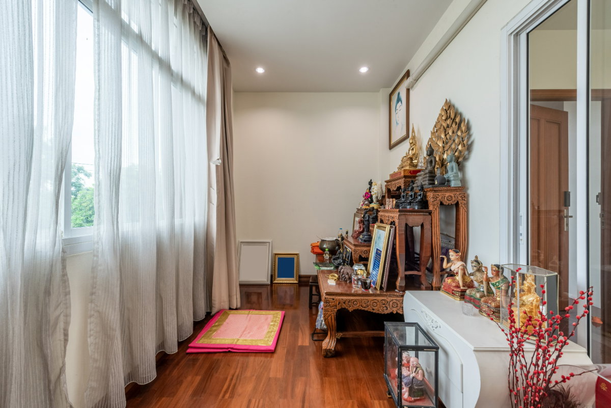รูป ขายบ้านเดี่ยว Luxury ปัญญาอินทรา P5 ที่ดิน 1 ไร่ครึ่ง พร้อมสระว่ายน้ำ และเรือนรับรอง ใกล้สนามกอล์ฟปัญญา แฟชั่นไอส์แลนด์ - รูปที่ 23/46