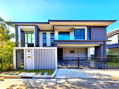Houses for sale Bangkok : New house for sale, The City Pinklao-Borom 2, corner plot, special price, large size house, 105.8 sq m., 388 sq m.  