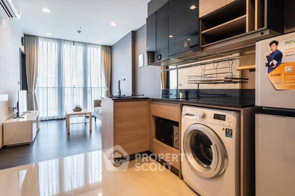 picture 1-BR Condo The Line Asoke - Ratchada, High-Floor 16th, 300m to MRT Phra Ram 9 (ID 2535505) - 1/8