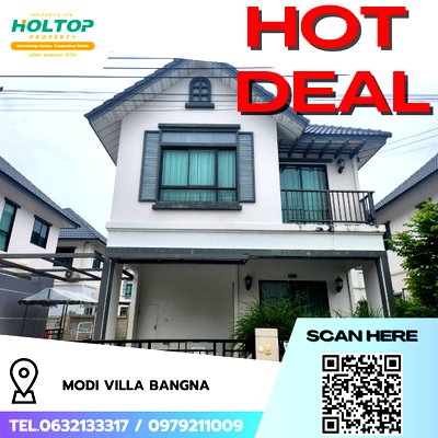 เช่าบ้านแฝด สมุทรปราการ : #R8739 🎉 110169 ให้เช่าบ้าน Modi Villa Bangna