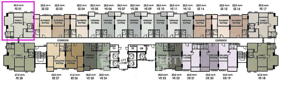 รูป คอนโด 2 ห้องนอน ขาย ที่ ศุภาลัย เวอเรนด้า รามคำแหง ใกล้รามคำแหง (ชั้น 7) (ID 2537330) - รูปที่ 20/45